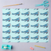 飛行機：二面 薄葉紙 (クラフト)