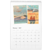 飛行機、列車及び自動車 カレンダー (2月 2027)