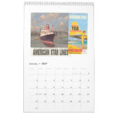 飛行機、列車及び自動車 カレンダー (1月 2027)