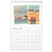 飛行機、列車及び自動車 カレンダー (2月 2026)