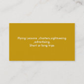 飛行機 名刺 (裏面)
