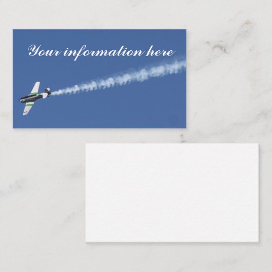飛行機 名刺 (正面/裏面)