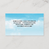 飛行機 | 地球惑星 | 雲の空 名刺 (裏面)