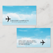 飛行機 | 客室乗務員 | パイロット 名刺 (正面/裏面)