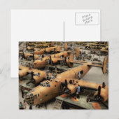 飛行機-工場-リベレータ素晴らし1943 ポストカード (正面/裏面)