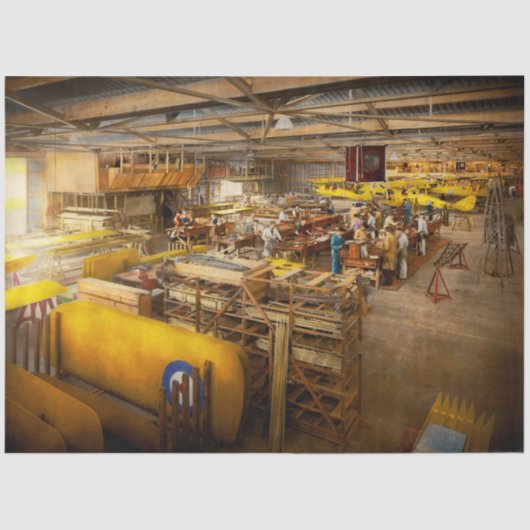 飛行機-工場-手作り飛行機1939 薄葉紙 (正面)