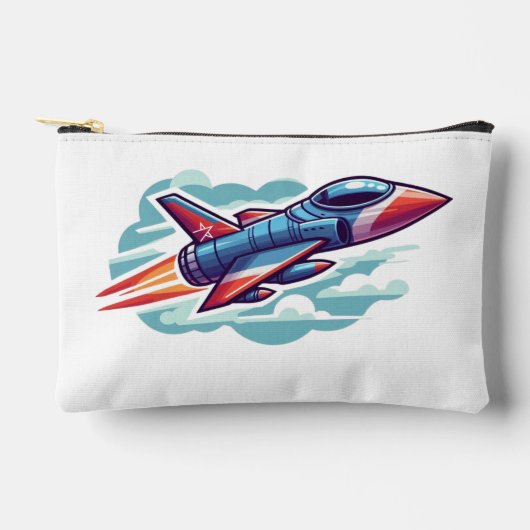 飛行機/戦闘機ジェット アクセサリーポーチ (正面)