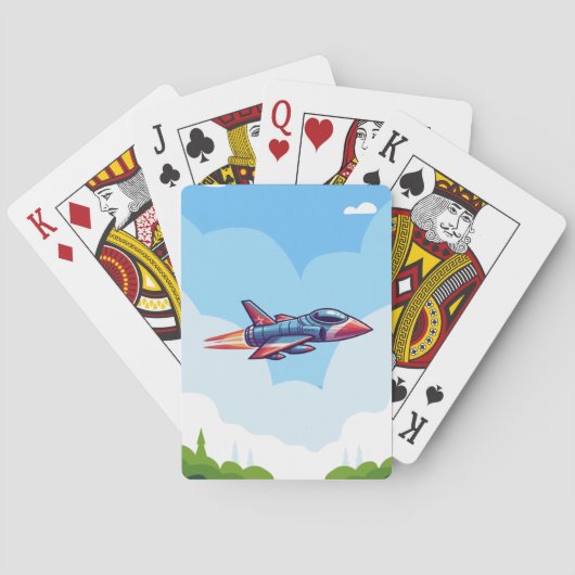 飛行機/戦闘機ジェット トランプ (裏面)