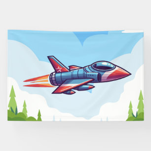 飛行機/戦闘機ジェット 横断幕