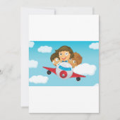 飛行機 招待状 (正面)