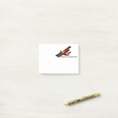 飛行機、新しい視野、モチベーション(飛行機事務所) ポストイット (デスク上)