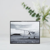 飛行機、旧校、プ飛んでいるラハヴィンテージチェコ ポストカード (スタンド正面)