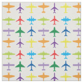 飛行機、白い背景、カスタムタイルサイズ ファブリック (見本)