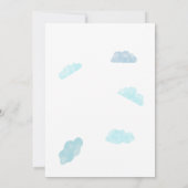 飛行機 空の赤ちゃん歓迎会 招待状 (裏面)