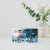 飛行機 | 空港 | トラベル 名刺 (スタンド正面)