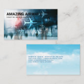 飛行機 | 空港 | トラベル 名刺 (正面/裏面)