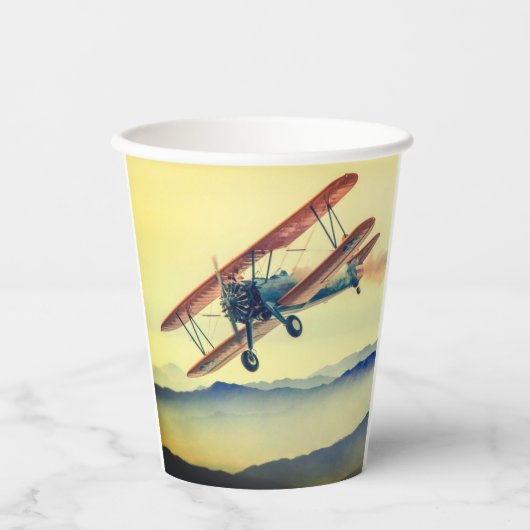 飛行機 紙コップ (正面)