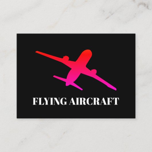 飛行機+航空機+飛行機+飛行士 名刺 (正面)