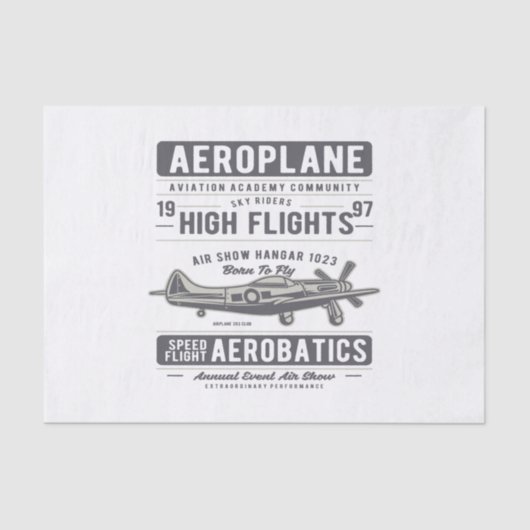 飛行機 薄葉紙 (正面)