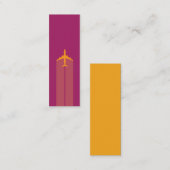 飛行機、試験カード スキニー名刺 (正面/裏面)