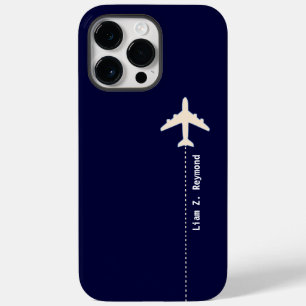飛行機(青点々のある線) Case-Mate iPhone 14 PRO MAXケース