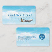 飛行機 | 飛行旅行 | 航空会社 名刺 (正面/裏面)