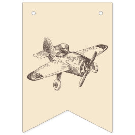 飛行機，飛行機，ヴィンテージ，バニングバナー バンティングフラッグ