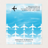 飛行機 | 飛行 | 雲と空 名刺 (外部フラット)