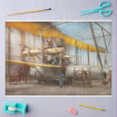 飛行機- 1919年のロングフライトの準備 薄葉紙 (クラフト)