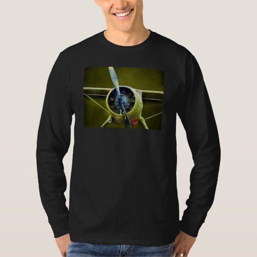 飛行機- DeHavilland U-6Aのビーバー Tシャツ (正面)