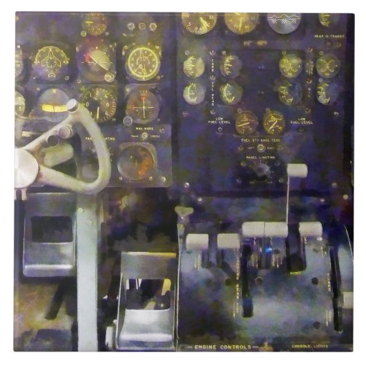 飛行機- Grumman E-1Bコックピットシミュレータ タイル (正面)