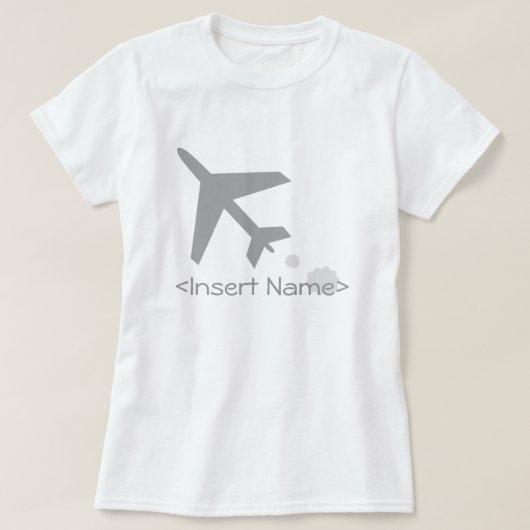 飛行機 Tシャツ (デザイン正面)