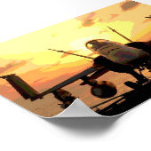 飛行機Hornet F A-18 USS John C. Stennis ポスター (角)