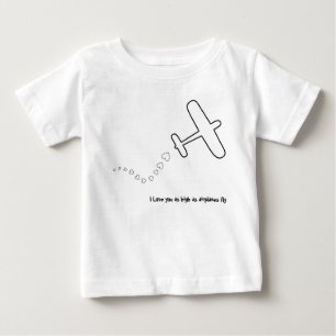飛行機I愛 ベビーTシャツ