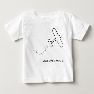 飛行機I愛 ベビーTシャツ