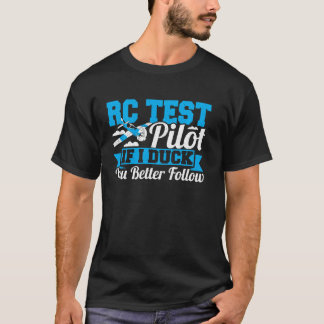飛行機RC試験パイロットリモコンRC飛行機空気 Tシャツ