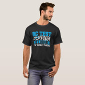 飛行機RC試験パイロットリモコンRC飛行機空気 Tシャツ (正面フル)
