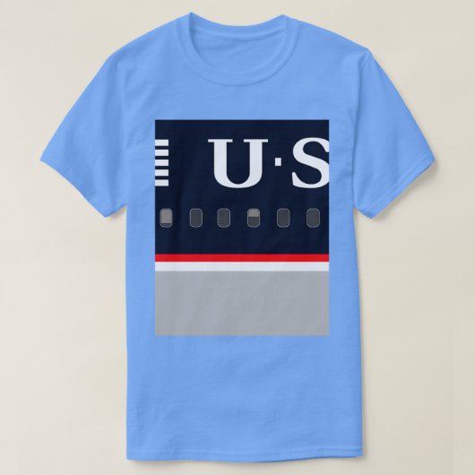 飛行機s米国航空路 tシャツ (デザイン正面)