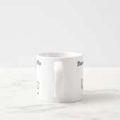 飛行機Tシャツとギフトの新しい叔母 エスプレッソカップ (裏面)