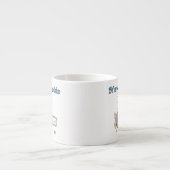 飛行機Tシャツとギフトの新しい叔母 エスプレッソカップ (正面)