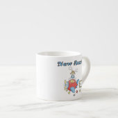 飛行機Tシャツとギフトの新しい叔母 エスプレッソカップ (正面右)