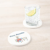 飛行機Tシャツとギフトの新しい叔母 コースター (側面)