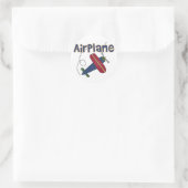 飛行機Tシャツ及びギフト ラウンドシール (バッグ)