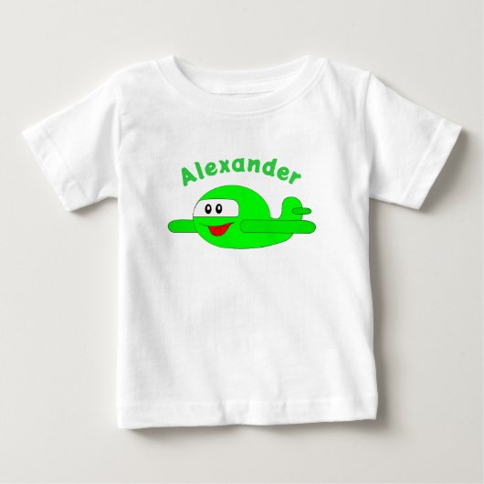 飛行機Tシャツ ベビーTシャツ (正面)