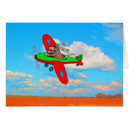 "飛行犬"の空白のなカード、ユーモア