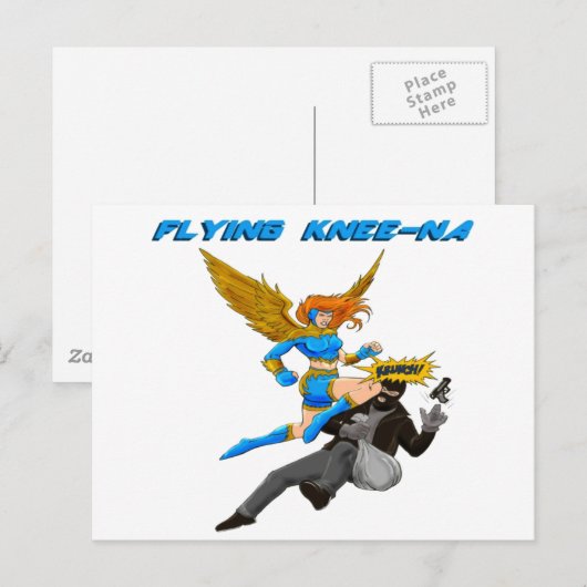 飛行膝Na ポストカード (正面/裏面)
