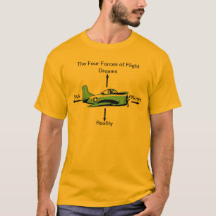 飛行航空ワイシャツの4つの力 Tシャツ