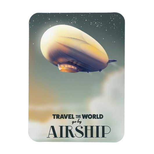 飛行船で世界を旅する マグネット (縦)