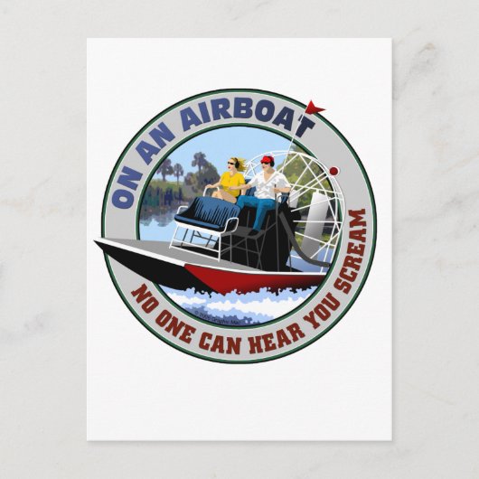 飛行船で誰も君の叫び声を聞けない ポストカード (正面)