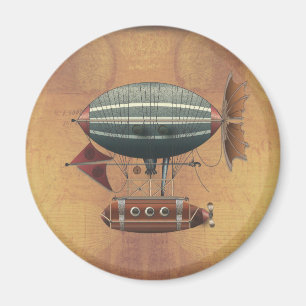 飛行船のアリューシャンのSteampunkの航空機 マグネット